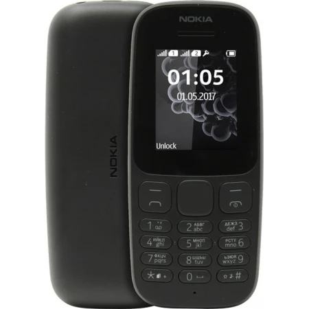 Мобильный телефон Nokia 105 DS (New), Black