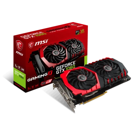 Видеокарта MSI GeForce GTX 1060 GAMING X 3G, VR Ready, 3Gb/192bit, GDDR5, DVI-D, HDMI 2.0, 3xDP 1.4, BOX Видеокарта MSI GeForce GTX 1060 GAMING X 3G, VR Ready, 3Gb/192bit, GDDR5, DVI-D, HDMI 2.0, 3xDP 1.4, BOX