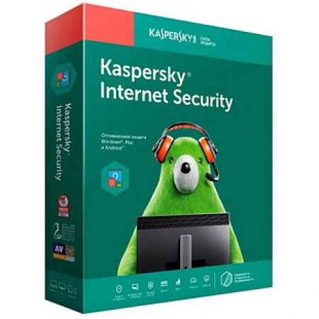 Антивирус Kaspersky Internet Security 2019, продление 1 год 2 ПК, BOX