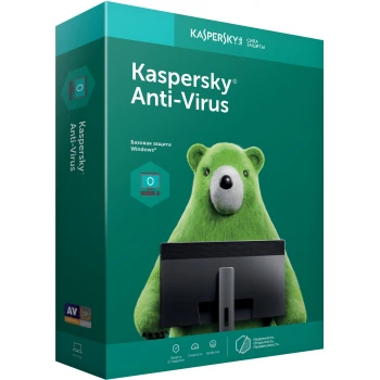 Антивирус Kaspersky Anti-Virus 2021, продление 1 год 2 ПК, BOX