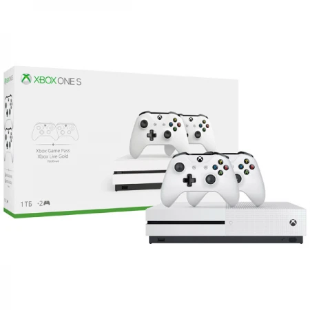 Microsoft Xbox One S 1TB, + Геймпад Microsoft Xbox One S 1TB, + Геймпад