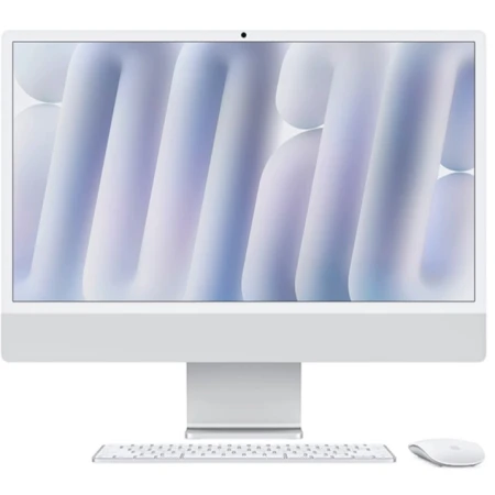 Моноблок Apple iMac 24 M4 (8CPU/8GPU/16Gb/256SSD/Silver)(MD3H4RU/A)